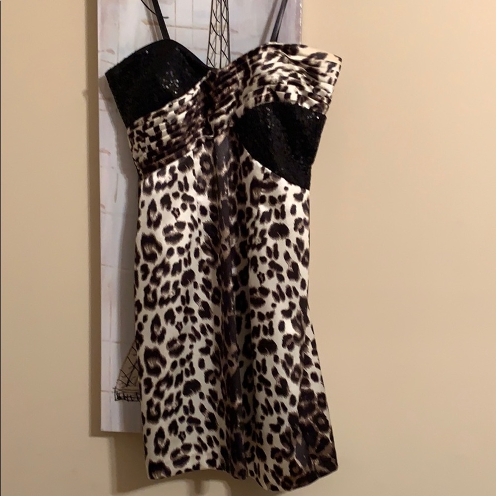 Strapless formal cocktail dress